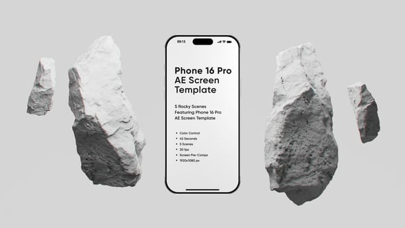 iPhone 16 Pro AE Screen Mockup Template（311056）-技能树